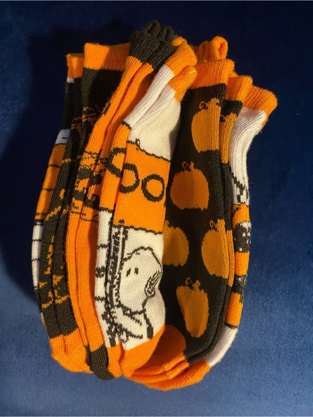 Peanuts Halloween 6 Pair Ankle Socks 🎃